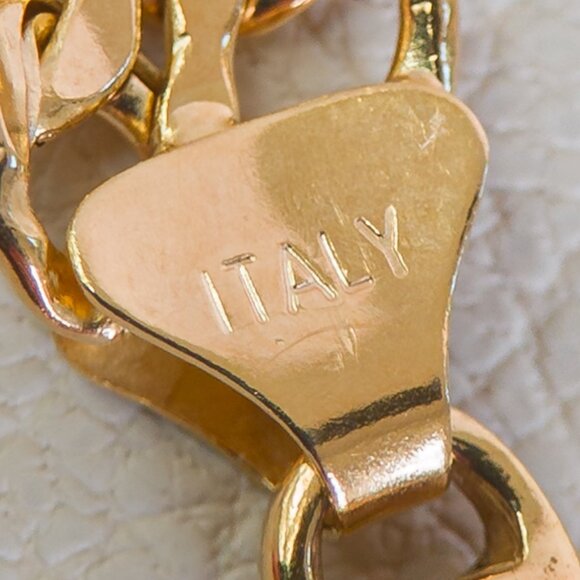 Italian 14k Gold Flexible Link Bracelet - Picture 10 of 15